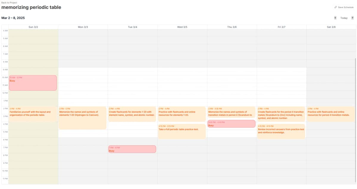 Calendar Integration